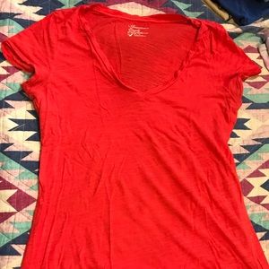 Coral-ish V-neck, American Eagle shirt